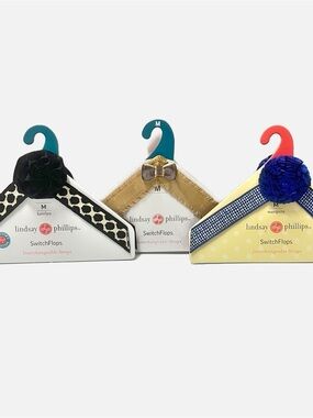 Lot of 3 Lindsay Phillips SwitchFlops Size Medium 7/8 Katelyn, Rosalind, Marquit